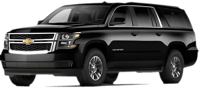 Black Chevrolet Suburban SUV used for VIP clients in Grand Cayman
